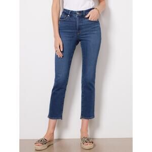 Good American Good Legs Straight Jeans Ankle  Hight Rise Stretch Women's 31
